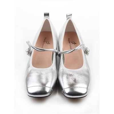 06-B69A-121C GREY/SILVER Туфли женские (натуральная кожа)