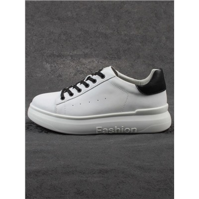 03-YC151-2 WHITE Кроссовки женские (натуральная кожа)