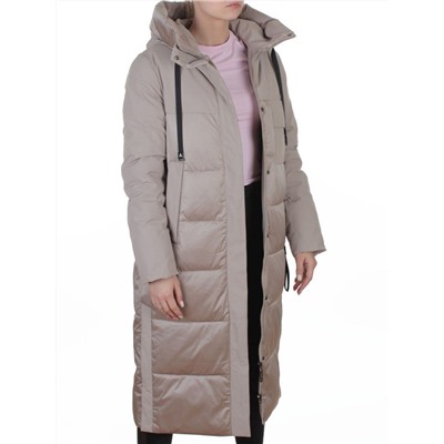 A81 BEIGE Пальто зимнее женское (200 гр. холлофайбер)