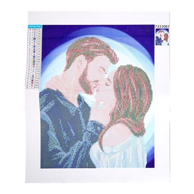 Алмазная мозаика с частичным заполнением на холсте «Пара», 30×40 см
