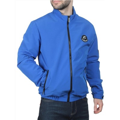 EM25057-1 BLUE Куртка-бомбер мужская демисезонная (100 гр. синтепон)
