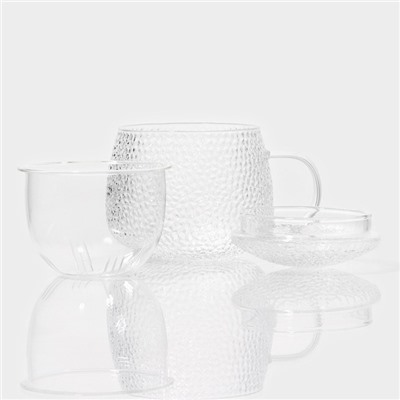 Кружка для заваривания Magistro «Сара» с крышкой, 360 мл, 12×9×10.1 см