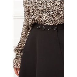 Юбка чёрная на запах Эмбер №3