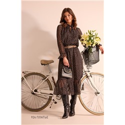 NiV NiV fashion 924 чёрный_в_белый_горошек, Платье