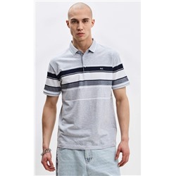 Футболка-поло F411-07-5174 grey melange