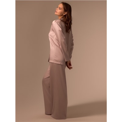 Пижама женская (рубашка, брюки) SL HOME Tensel Home, пудровая