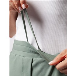 Свободные брюки  из тонкого премиального футера с эластаном