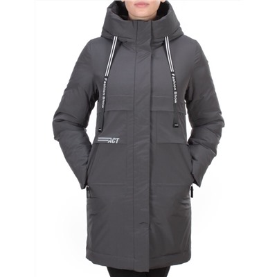 8802 DARK GRAY Пальто зимнее женское CLOUD LAG CAT  (200 гр. холлофайбер)