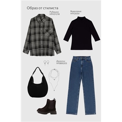 Женская водолазка из вискозы рукав 3/4 Happyfox