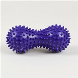Мячик массажный Woohooo Double Spiny / 6,8 х15 см/ фиолетовый /уп 100/