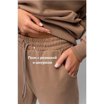 Женский костюм оверсайз из футера трехнитки Happyfox