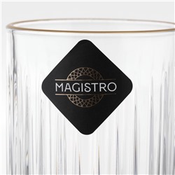 Стакан Magistro «Элизиум», 450 мл, 7.5×14.5 см, стекло, прозрачный