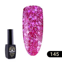 Гель лак Global Fashion BLACK ELITE 145, 8 мл
