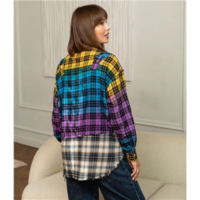 Рубашка #КТ36386, фиолетовый