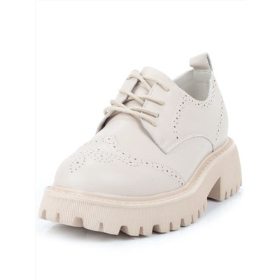 03-5928-5 BEIGE Полуботинки женские (натуральная кожа)