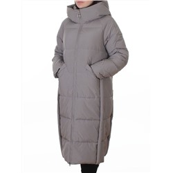 018 GRAY Пальто зимнее женское (200 гр. холлофайбер)