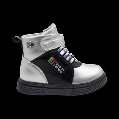 Ботинки PV235-2-4 серебро п/п