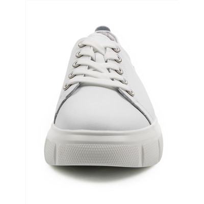 03-YD271-1 WHITE Полуботинки спортивные женские (натуральная кожа)