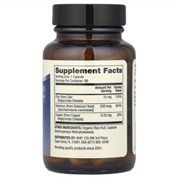 Dr. Mercola, цинк и селен, 90 капсул