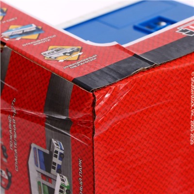 УЦЕНКА Игровой набор «Гараж полицейского участка с УАЗ Хантер», 22 см, ворота, световые и звуковые эффекты