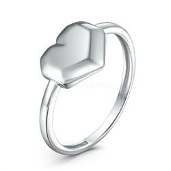 Серьги продёвки из серебра родированные - Сердца 3001029166
