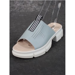 08-PED123-3 LIGHT BLUE Босоножки женские (натуральная кожа)