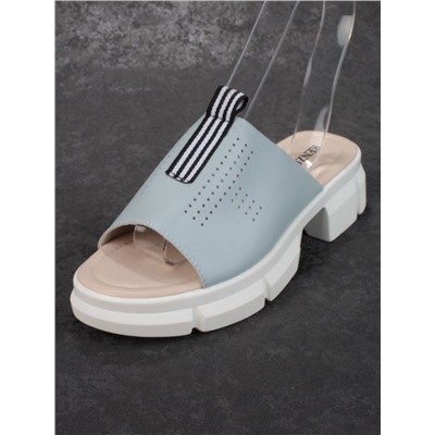08-PED123-3 LIGHT BLUE Босоножки женские (натуральная кожа)