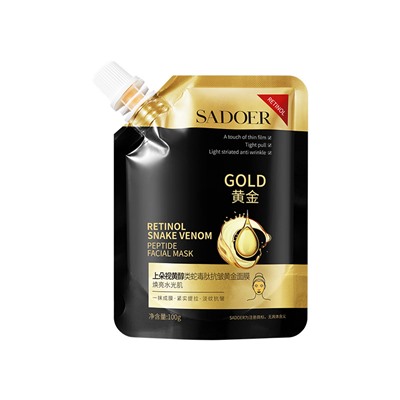Маска для лица Sadoer Gold Retinol Snake Venom Peptide facial Mask 100g