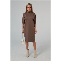 Коричневое трикотажное платье Рейлана №8