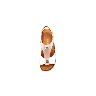 Босоножки ED'ART 2001.228'be.white-pink R