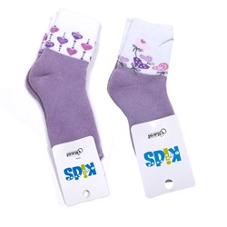 С663 Носки детские махра сиреневый/14-16