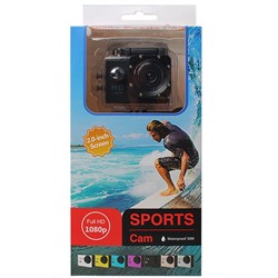 Экшн-камера 1080p 2.0-inch Screen SPORTS CAM