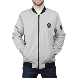EM25056-2 LIGHT GRAY Куртка-бомбер мужская демисезонная (100 гр. синтепон)