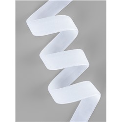 Лента бархатная, 20 мм, 18±1 м, белая №01