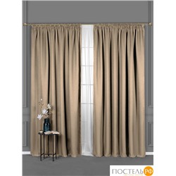Daily by T ЛОРЕНА т-беж Шторы 220х270, 2пр, плстр.