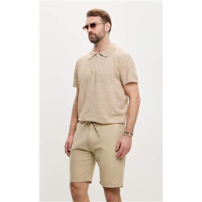 Шорты лен F511-0960-1Rus d.beige