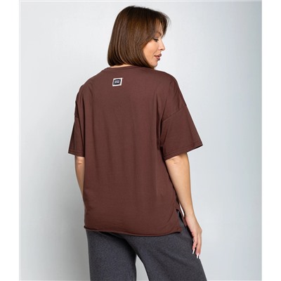 Футболка #КТ1612 (1), шоколадный