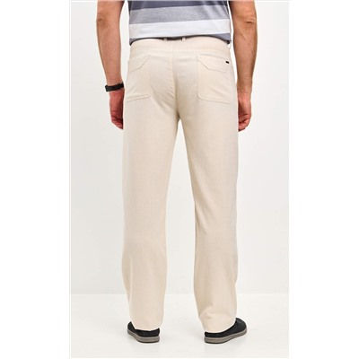 Брюки лен F511-0851 l.beige