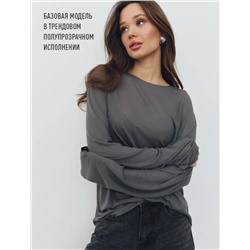 Лонгслив OVER SIZE прозрачный