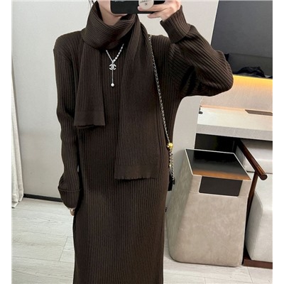 Eleganzza Платье с шарфом 828