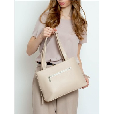 Женская кожаная сумка Richet 3000LN 794 Бежевый