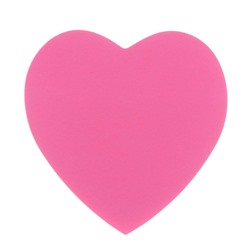 Блок с липким краем, «Сердце» 50 листов, флуоресцентные 5 цветов