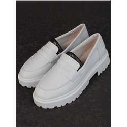 03-PDD178-5 LT. GRAY Полуботинки женские (натуральная кожа)