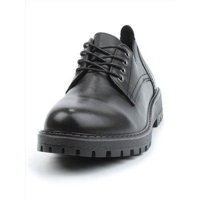 03-DYL75-1 BLACK Полуботинки женские (натуральная кожа)