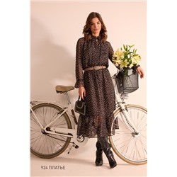 NiV NiV fashion 924 чёрный_в_белый_горошек, Платье