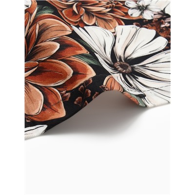 Набор салфеток с декоративными кольцами «Этель» Meadow flower, 40×40 см - 2 шт., 100% хлопок, саржа