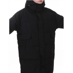 8812 BLACK Пальто пуховое женское (пух)