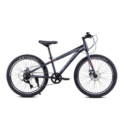 Велосипед 24" Krypton Hyperion ригид KH10BR24HF 7sp чёрный красный