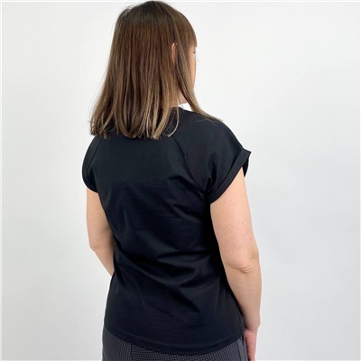 60053-22 Футболка женская однотонная