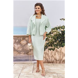 Жакет, платье Vittoria Queen 25503 светло-фисташковый